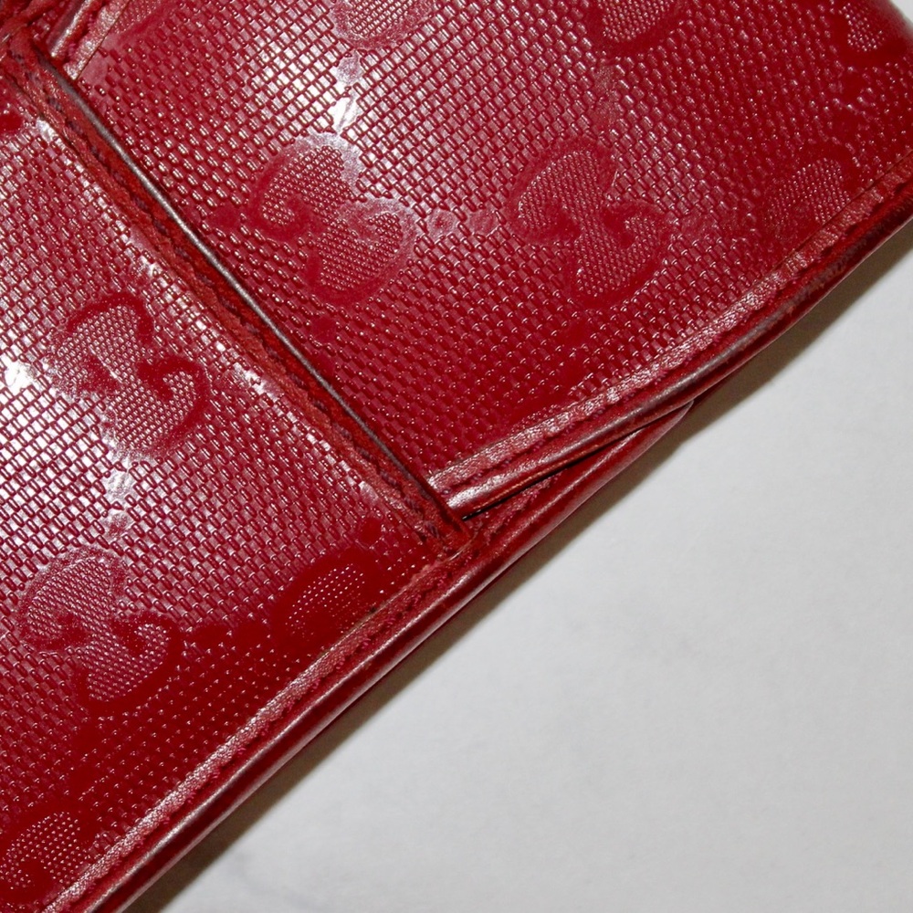 Rare Authentic Gucci Lipstick Holder with Red Leather GG Embossed